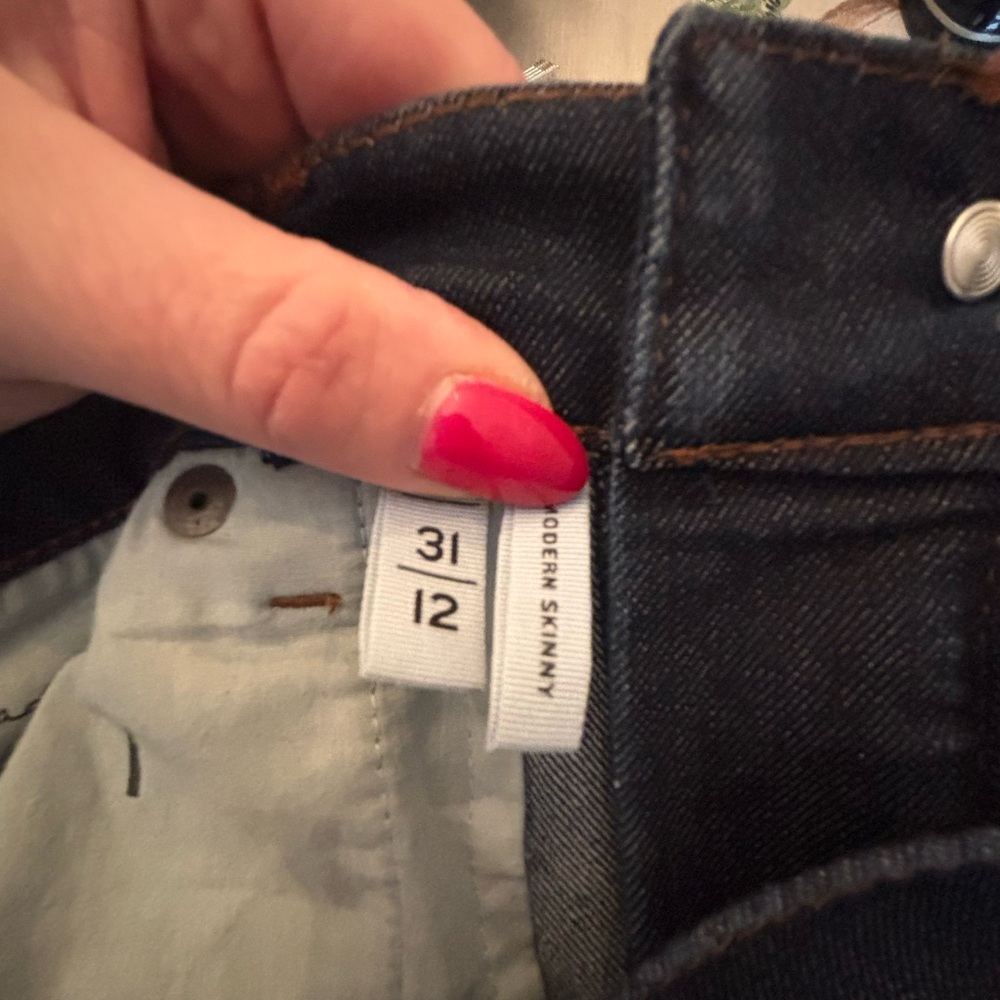 LOFT Dark Indigo Skinny Jeans - Picture 5 of 9